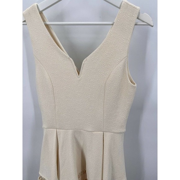 Anthropologie Size M Medium Annabella Sleeveless A Line Dress Knee Length Beige - Picture 2 of 7